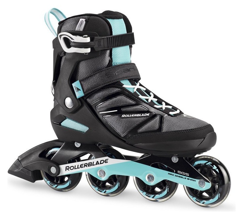 Роликові коньки для дорослих Rollerblade SPARK 80 ST W 36.5 (6US) 230мм Black/blue cyan (07741100 915) RCH_11196