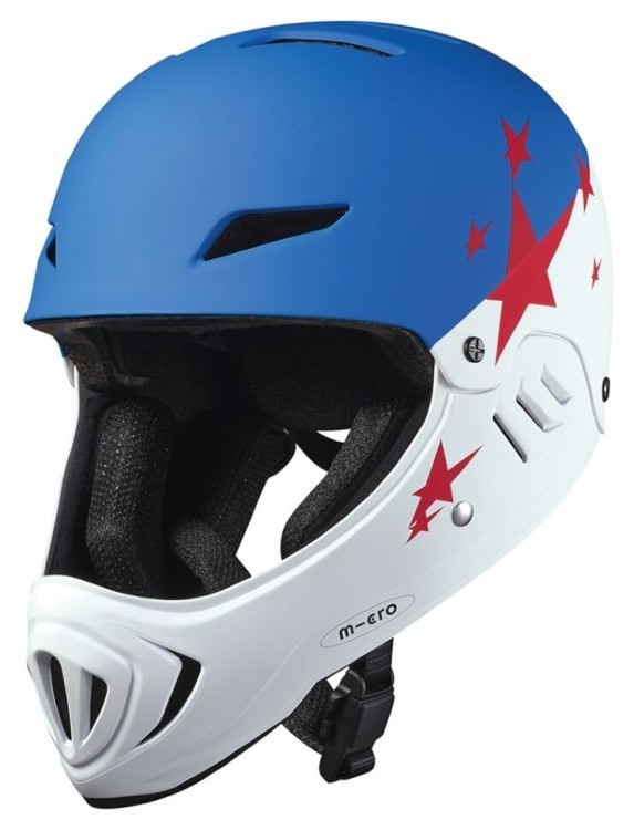 Защитный гоночный шлем MICRO - БЕЛО-ГОЛУБОЙ (48–53 cm, S) AC2132BX
