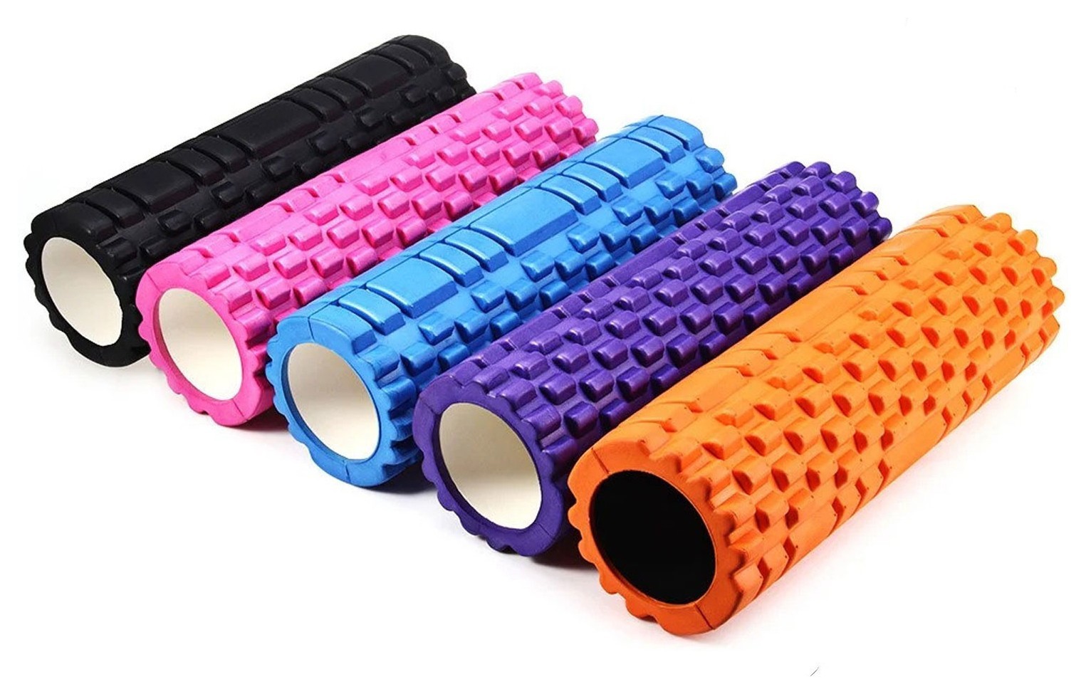 Валик масажний для тіла 45см Bavar Sport (фіолетовий) BVR_154172