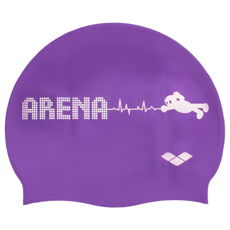 Шапочка для плавання дитяча ARENA KUN JUNIOR CAP AR-91552-90 (силікон), фіолетова 5483591