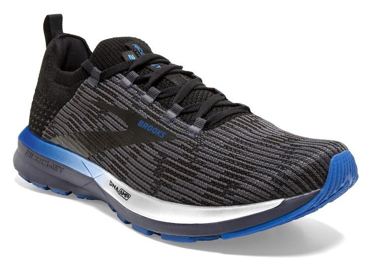 Кроссовки мужские Brooks RICOCHET 2 M 45.5 (11.5US) Black/grey/blue (1103151D053) RCH_14916