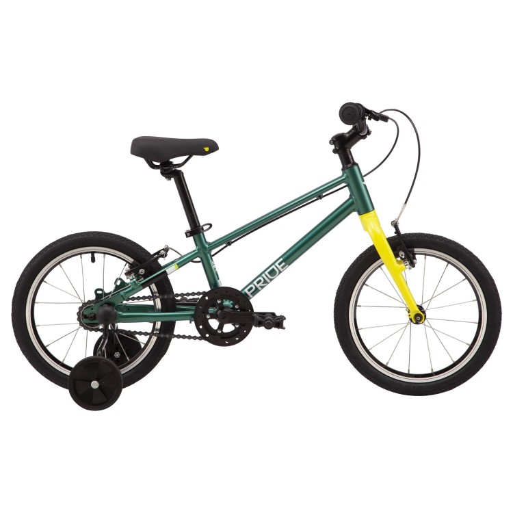 Велосипед 16" Pride GLIDER 16 2024 зелений SKD-95-67
