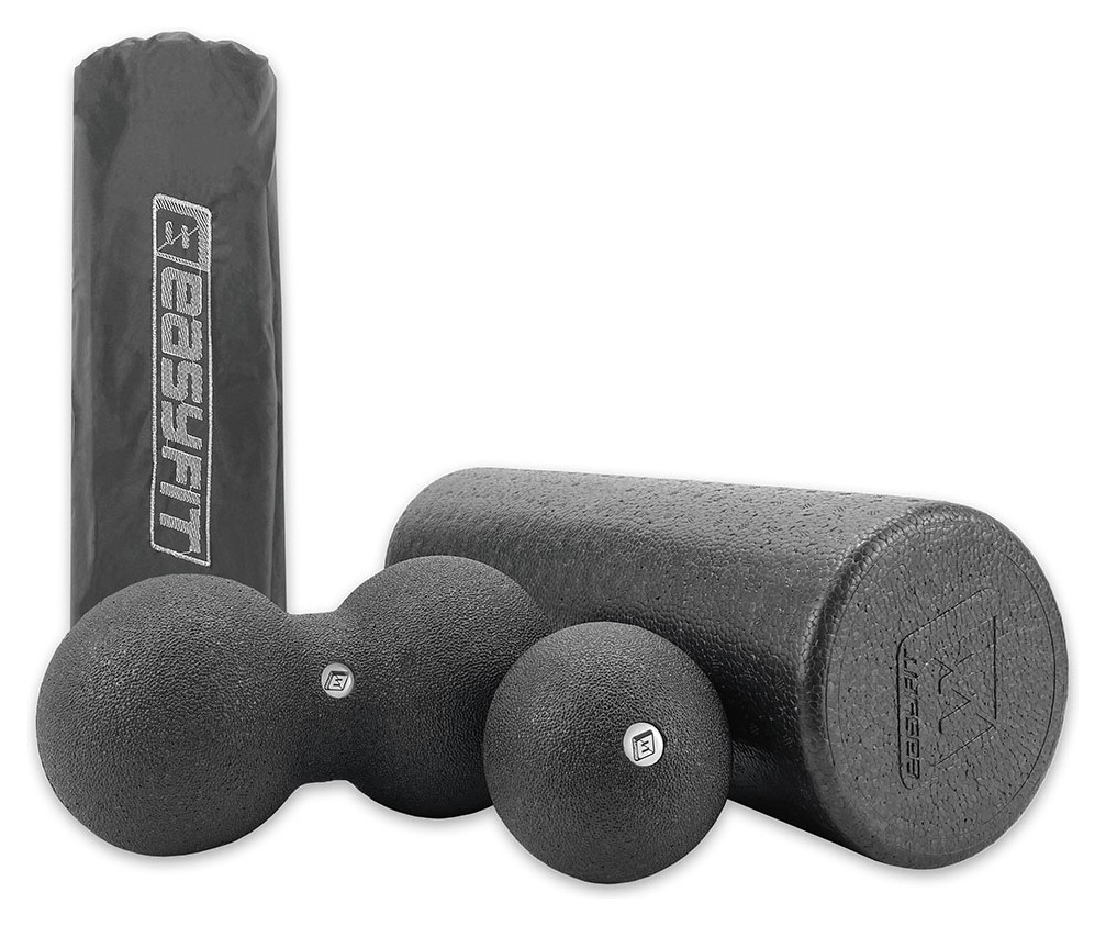 Набір для масажу EasyFit MioSet-XL (2 м'ячика+ролик) EFIT_2005-XL