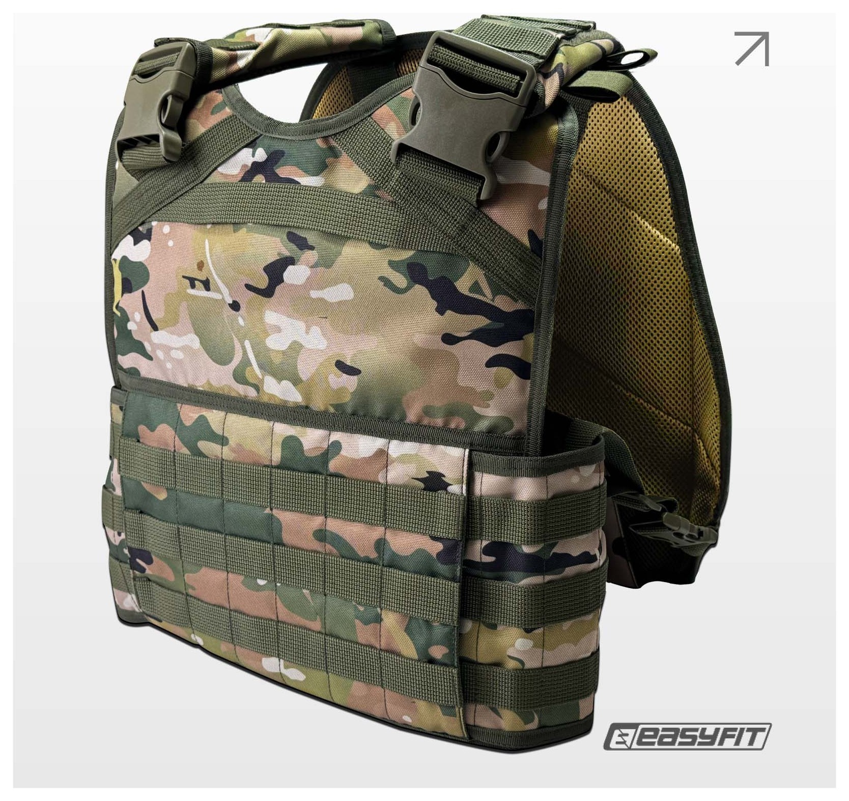 Плитоноска Pantsyr-2 (тактичний військовий жилет, бронежилет MOLLE) Multicam Original (Classic) EFIT_EF-2412