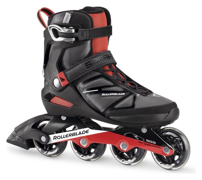 Роликові коньки для дорослих Rollerblade SPARK 80 ST M 40.5 (8US) 260мм Black/red (07741000 741) RCH_11192