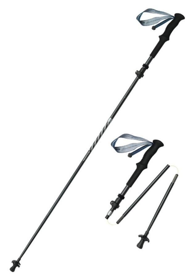 Трекинговая палка Naturehike CNK2450DS013, 115-135 см, черная FNR_6975641883920