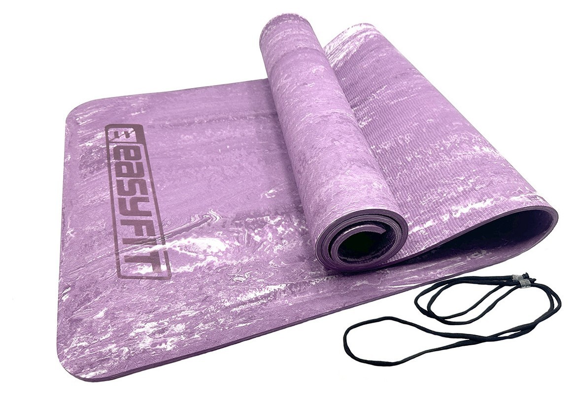 Коврик для йоги и фитнеса EasyFit PER Premium Mat 8 мм Фиолетовый EFIT_EF-1930-1-V