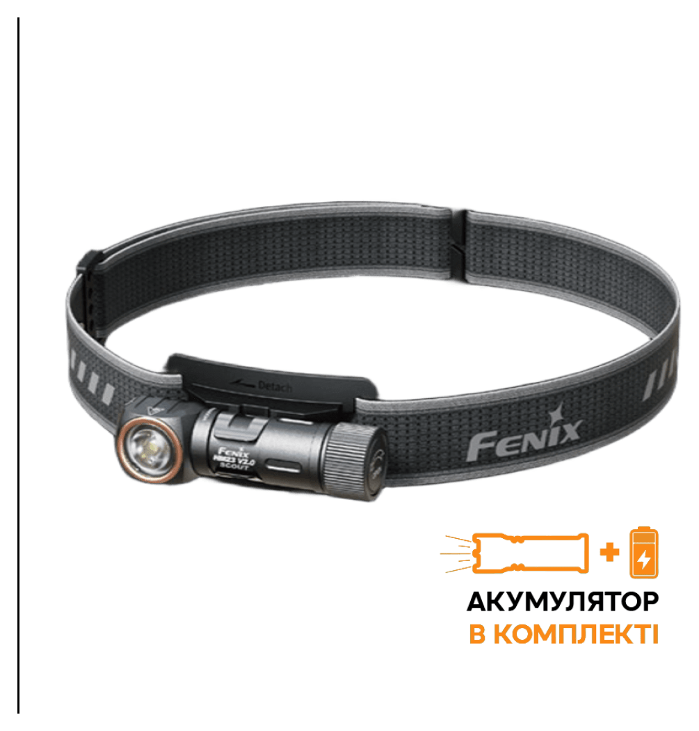 Ліхтар налобний тактичний з червоним світлом Fenix Scout (HM23 V2.0) | Лімітована серія FNR_Scout