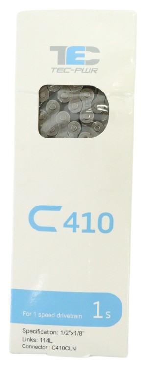 Цепь 1 114 зв. замок TEC C-410 GY/PS BOX CHA-396