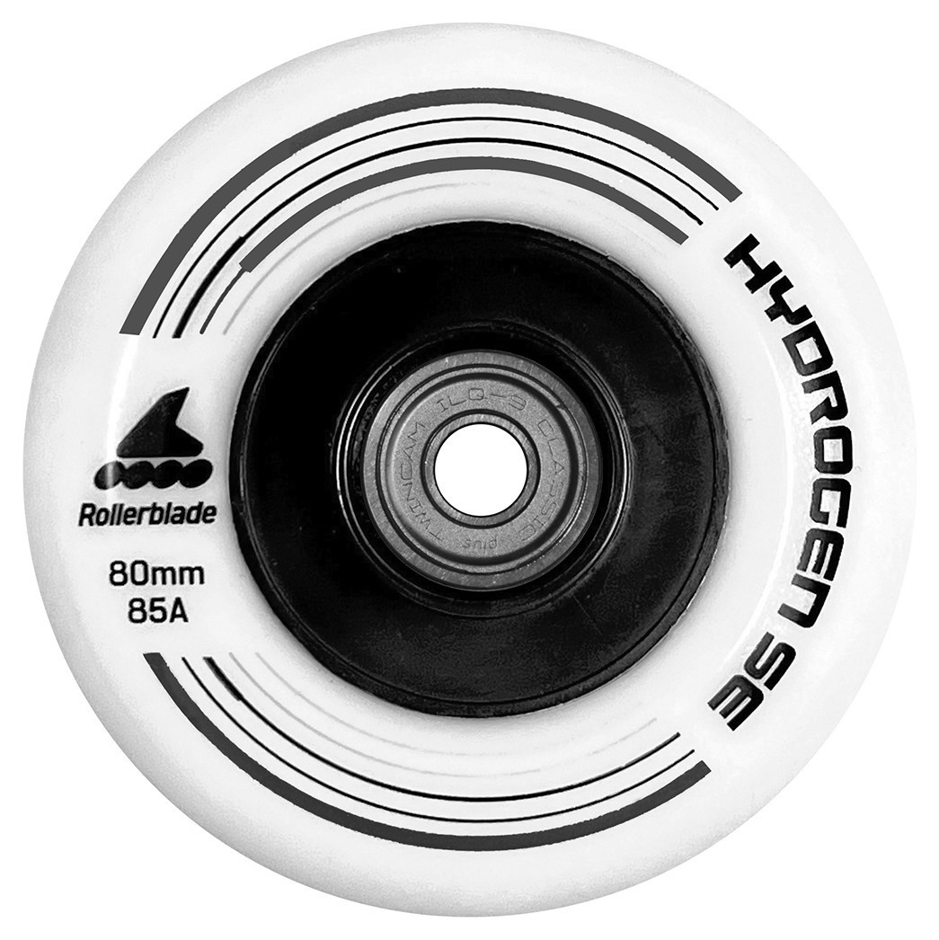 Rollerblade колеса с подшипниками 80 mm/ILQ9 Hydro SE white 06954300-101