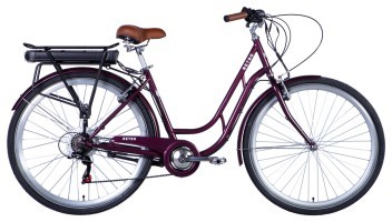 Велосипед уцінений з електроприводом 28" ST Dorozhnik eRETRO Vbr FR рама-19" 36B 13А*г 500Вт малиновий 2026