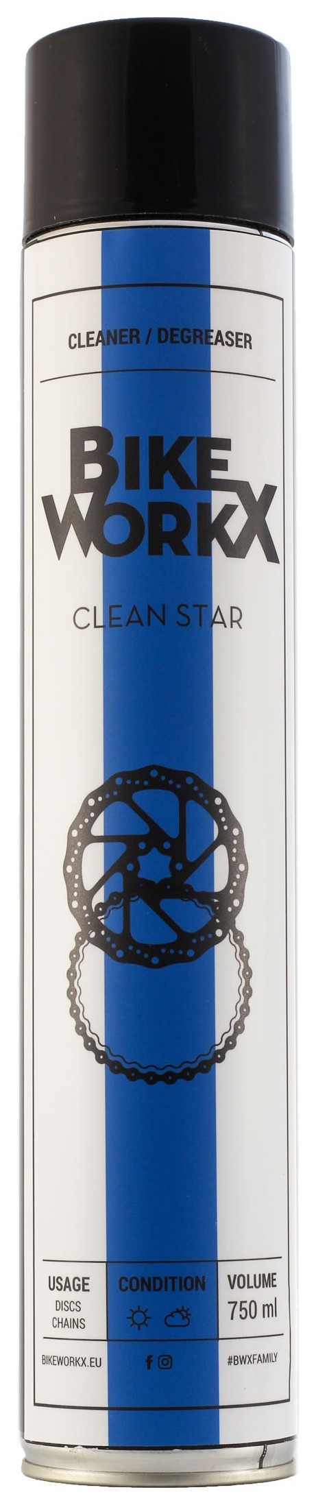 Очищувач BikeWorkX Clean Star спрей 750 мл. OBOD_CLEAN/750