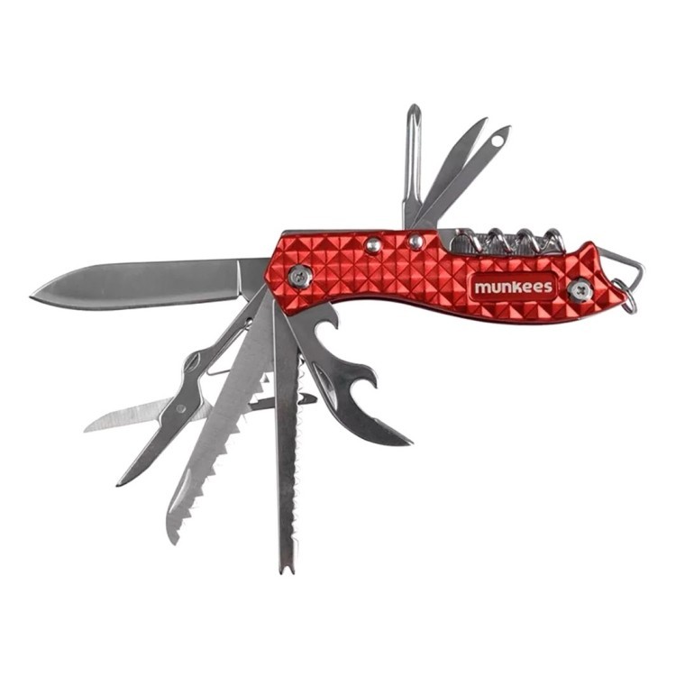Munkees 2580 брелок-мультінструмент Pocket Knife red 2580-RD
