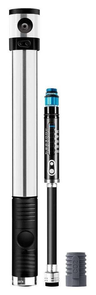 Насос для велосипеда Crankbrothers KLIC HV GAUGE+CO2 Silver (16117) RCH_19053