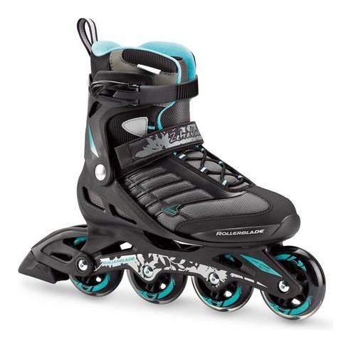 Роликові коньки для дорослих Rollerblade ZETRABLADE W 36.5 (6US) 230мм Black/blue cyan (07736700 915) RCH_11170