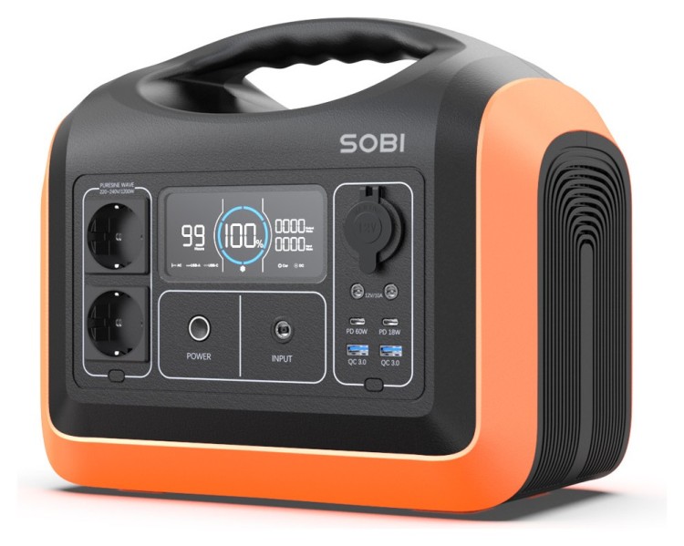 Портативная зарядная станция Sobi 1200W (310000mAh; 992Wh) SB1200W