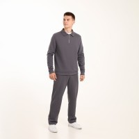 Темно-сірий спортивний костюм для чоловіків Pobedov Binance. Весна осінь спортивний комплект