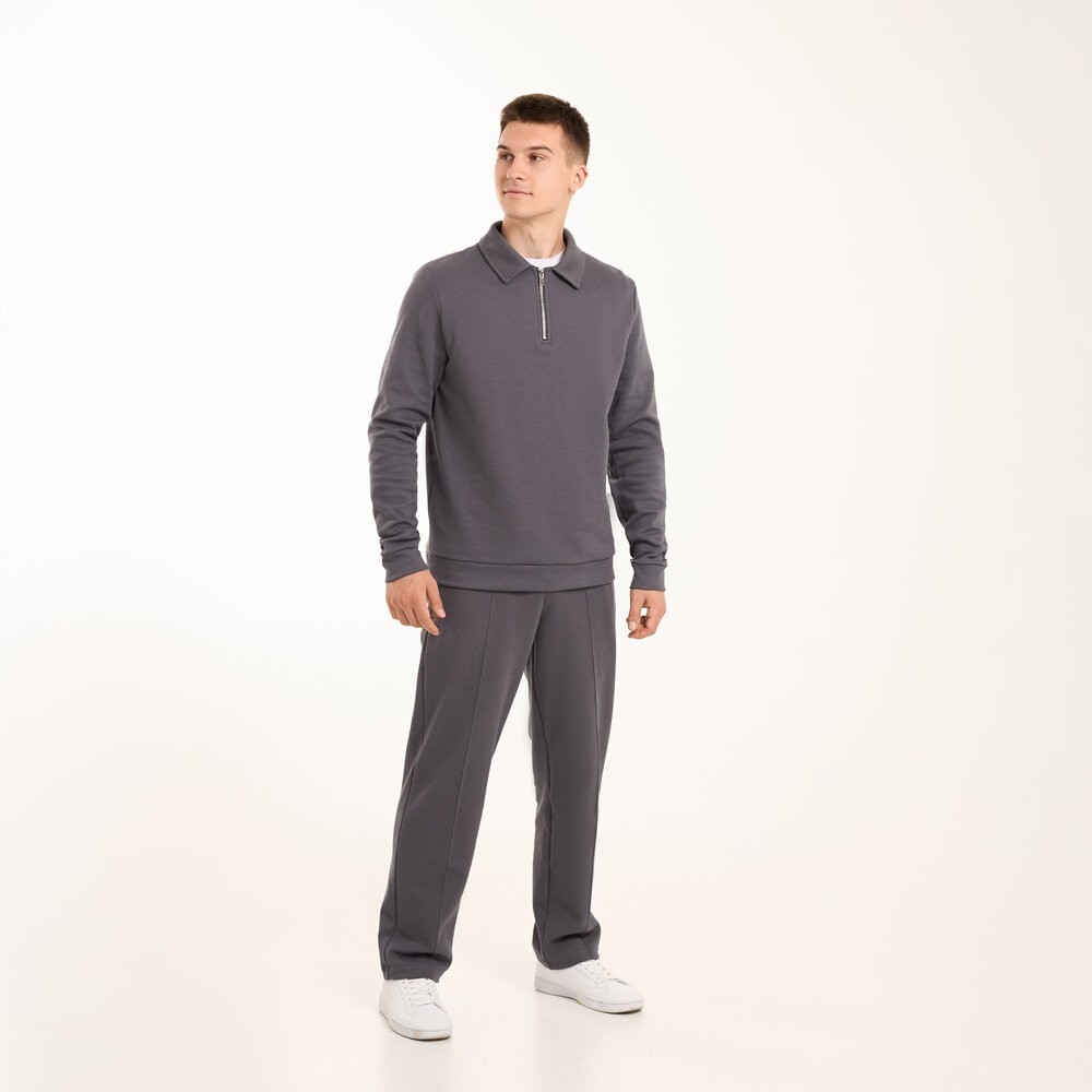 Темно-сірий спортивний костюм для чоловіків Pobedov Binance. Весна осінь спортивний комплект POB_00000009366