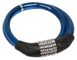 Замок тросовый кодовый VLT PJ-098 650мм *12мм синий AM (брендированная упаковка)