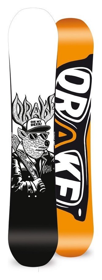 Сноуборд Drake URBAN 155 Black/orange/white (76241005) RCH_20261