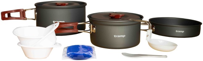 Набір посуду Tramp з анодованого алюмінію на 2-3 персоні 1,1/1,7л UTRC-143 (024)