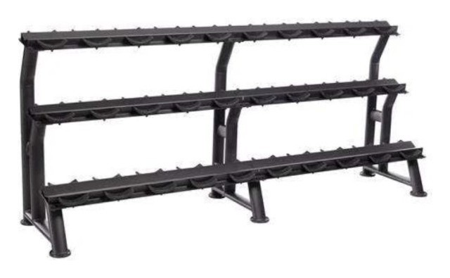 Устойчивая гантельная 3-х ярусная Generation Fitness FF71D1E (на 15 пар) RNS_FF71D1E