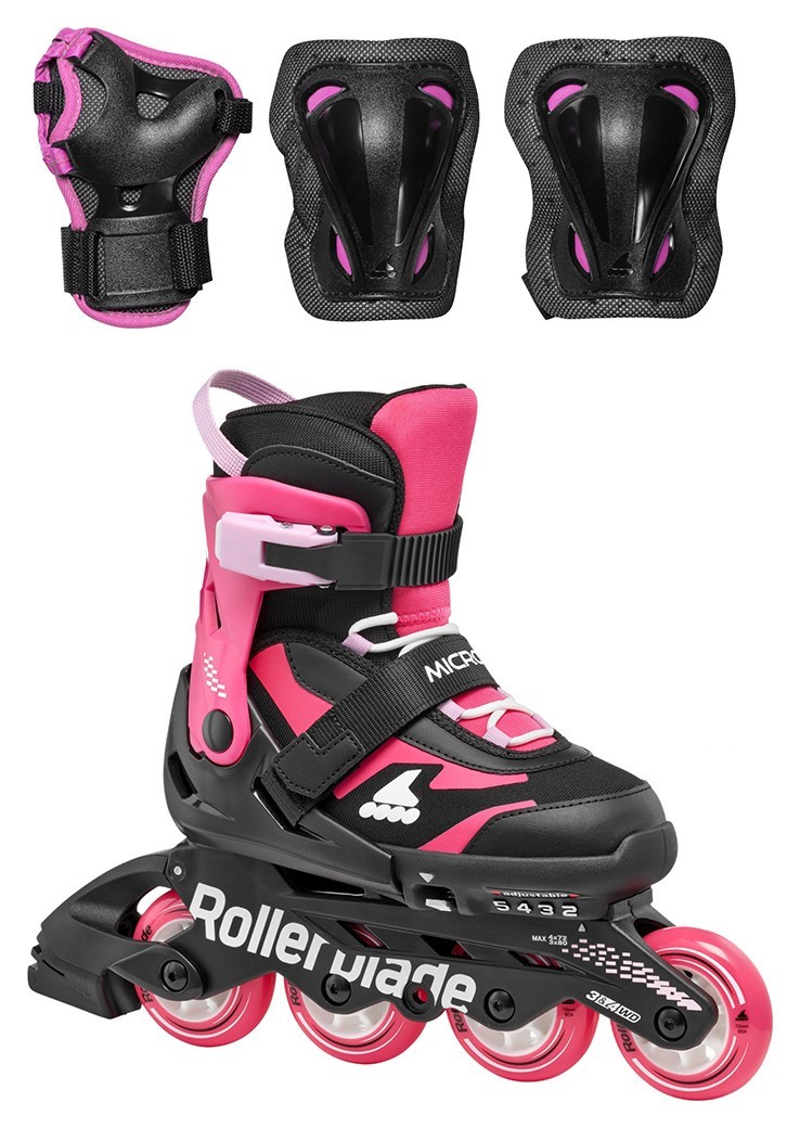 Rollerblade ролики Microblade Combo black-pink 28-32 86B0751550-NJ02-28-32
