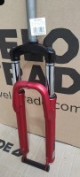 Вилка 26" Амортизаційна ST 1-1/8 rod-200 безрізьбова travel-50мм disc червоний (матовий) YS 3041 matt LIANJI LJ641 TREK