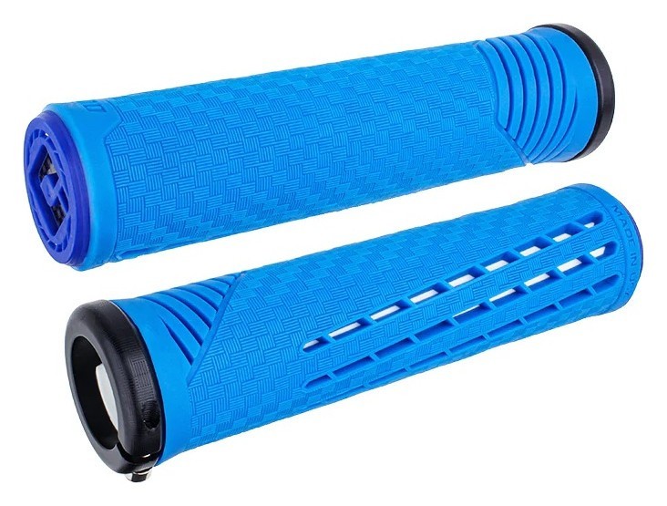 Грипси ODI CF Grip v2.1 Lock-On Blue / White OBOD_F35CFUW-B