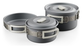 Набор посуды (2 кастрюли, сковорода) Naturehike CNK2450CF010, алюминий