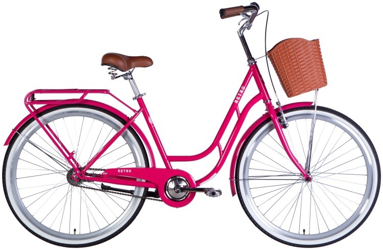 Велосипед ST 28" Dorozhnik RETRO Velosteel рама-19" розовый 2025 OPS-D-28-429