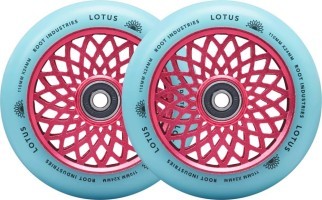 Колеса для трюкового самоката Root Lotus Pro 110mm (пара) - Pink/Isotope