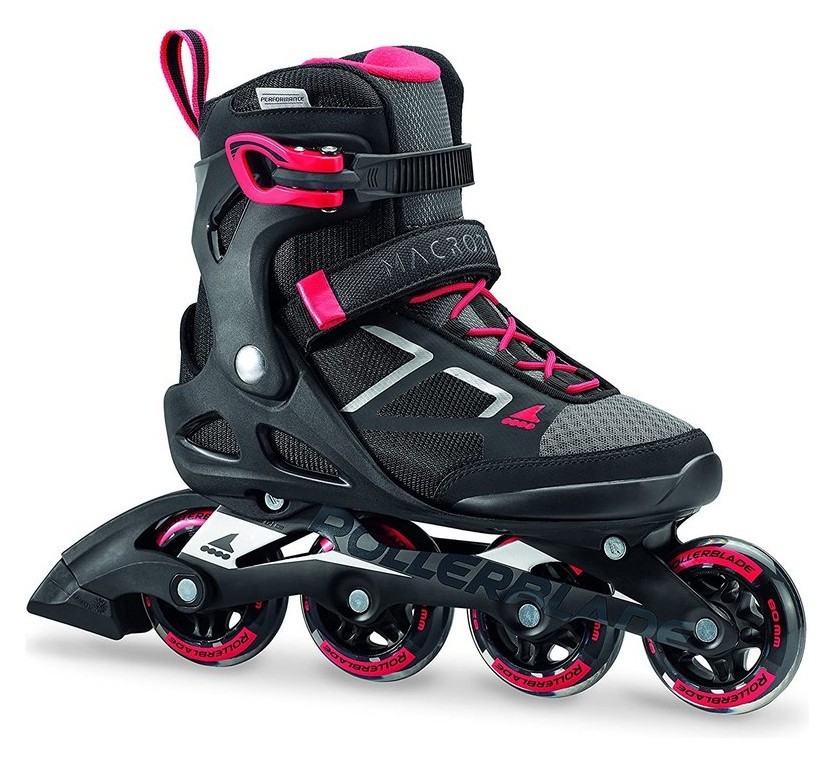 Роликовые коньки для взрослых Rollerblade MACROBLADE 80 W 36.5 (6US) 230мм Black/pink (07847200 7Y9) RCH_11215
