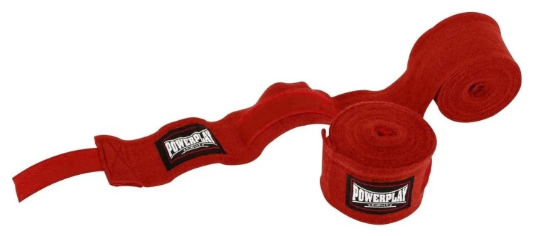 Бинти для боксу PowerPlay 3046 Червоні NYLON (2.5 м) RLK.484290