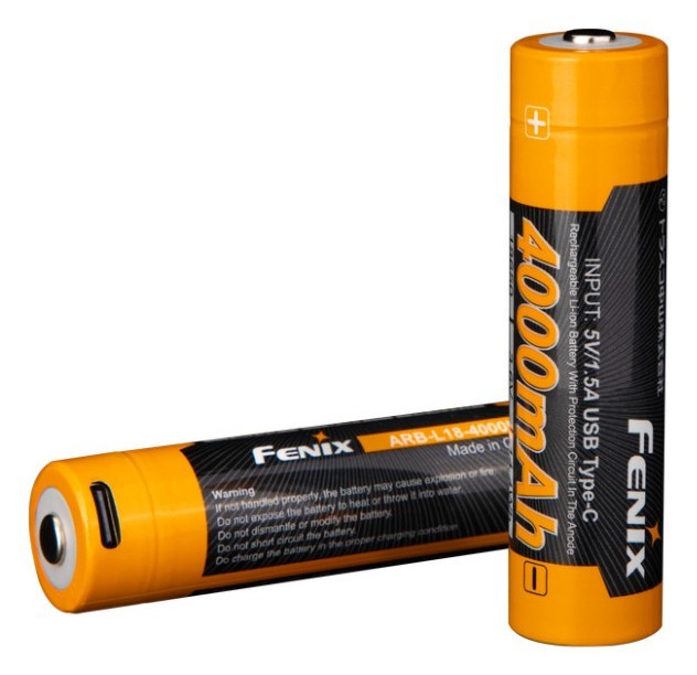Акумулятор 18650 Fenix ARB-L18-4000U Type-C FNR_ARB-L18-4000U
