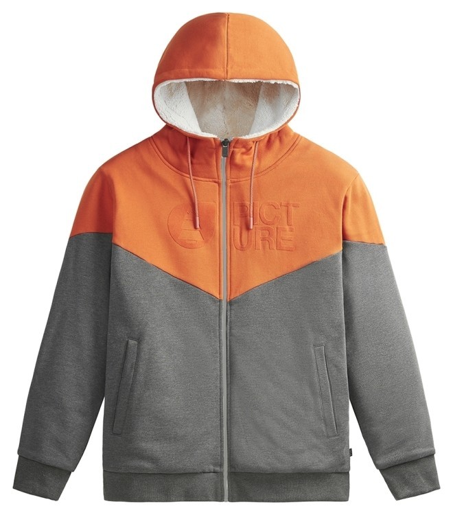 Толстовка Picture Organic Basement Plush Hoody red clay-dark grey MSW360D-XXL