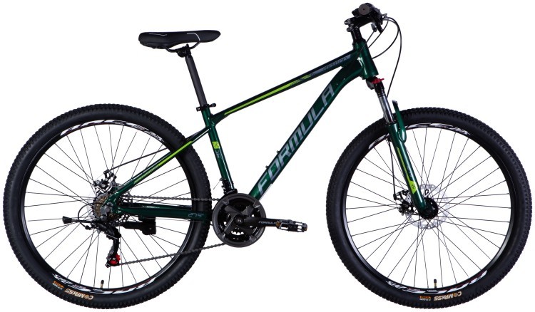 Велосипед AL 27.5" Formula MOTION DD FR рама-16" зелено-серый 2025 OPS-FR-27.5-253