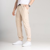 Чоловічі штани джогери з кишенями бежеві Pobedov Vershyna