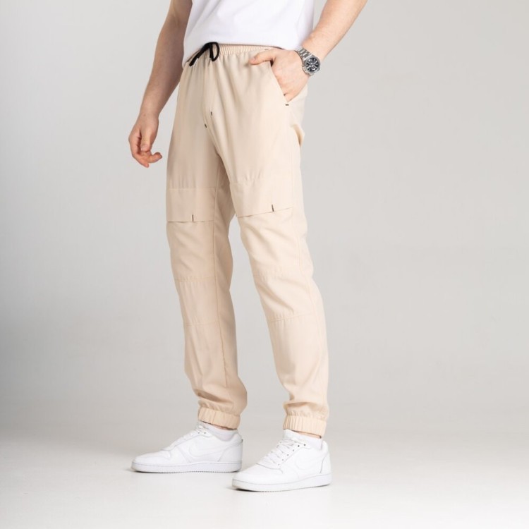 Чоловічі штани джогери з кишенями бежеві Pobedov Vershyna POB_00000009035