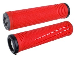 Грипси ODI CF Grip v2.1 Lock-On Red / White
