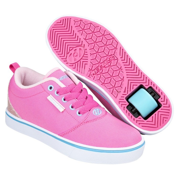 Роликові кросівки Heelys PRO20 (HE101469) Pink/LT Pink/Turquise Canvas HLY-G1W-5017