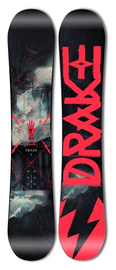 Сноуборд Drake SQUAD 157 Black/red (76271007) O RCH_20251