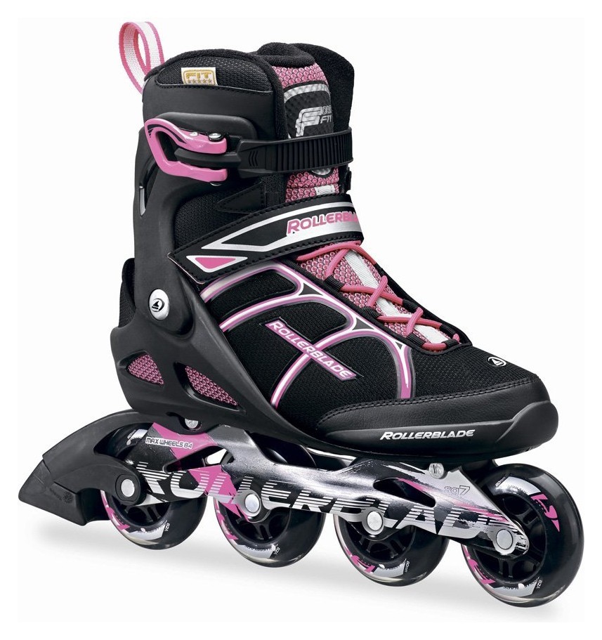 Роликовые коньки для взрослых Rollerblade MACROBLADE 80 W 38.5 (7.5US) 245мм Black/pink (07623800 7Y9) RCH_11149