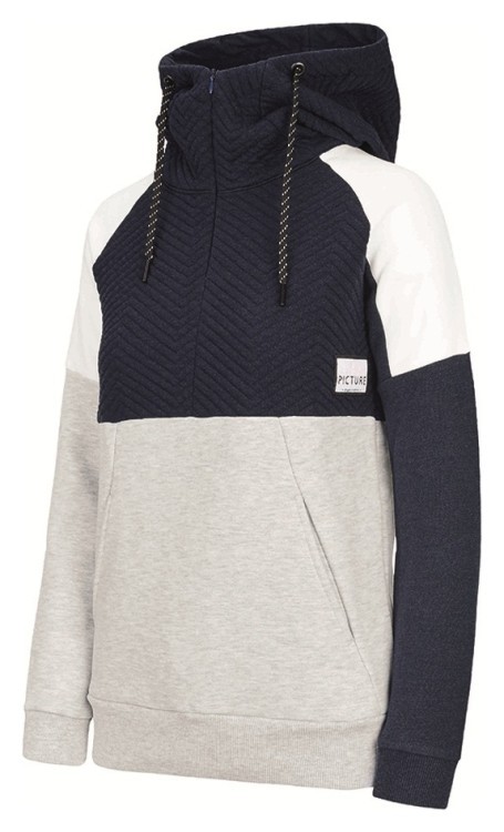 Толстовка женская Picture Organic Jully Hoody для женщин dark blue-grey melange WSW182B-L