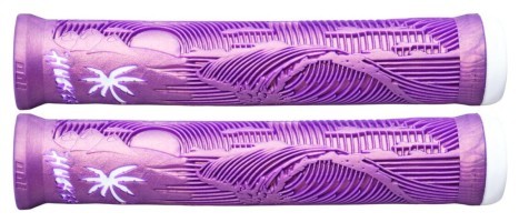Гріпси для самокату ODI Hucker Flangeless 160mm - Iridescent Purple/White