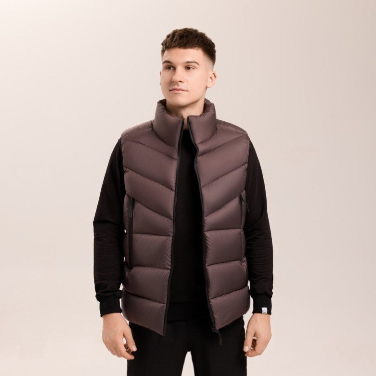 Чоловіча шоколадна жилетка Pobedov Puffer POB_00000009355