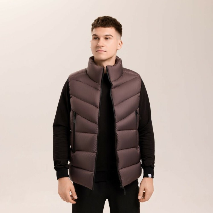 Чоловіча шоколадна жилетка Pobedov Puffer POB_00000009358