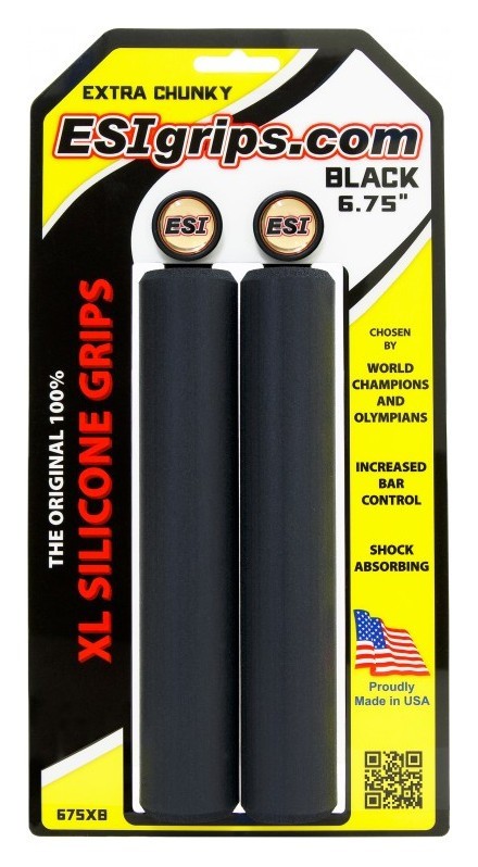 Гріпси ESI XL 6.75" Extra Chunky (чорні) OBOD_675XB