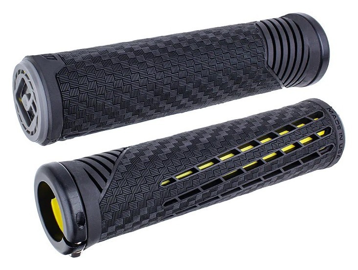 Грипси ODI CF Grip v2.1 Lock-On Black / Yellow OBOD_F35CFBY-B