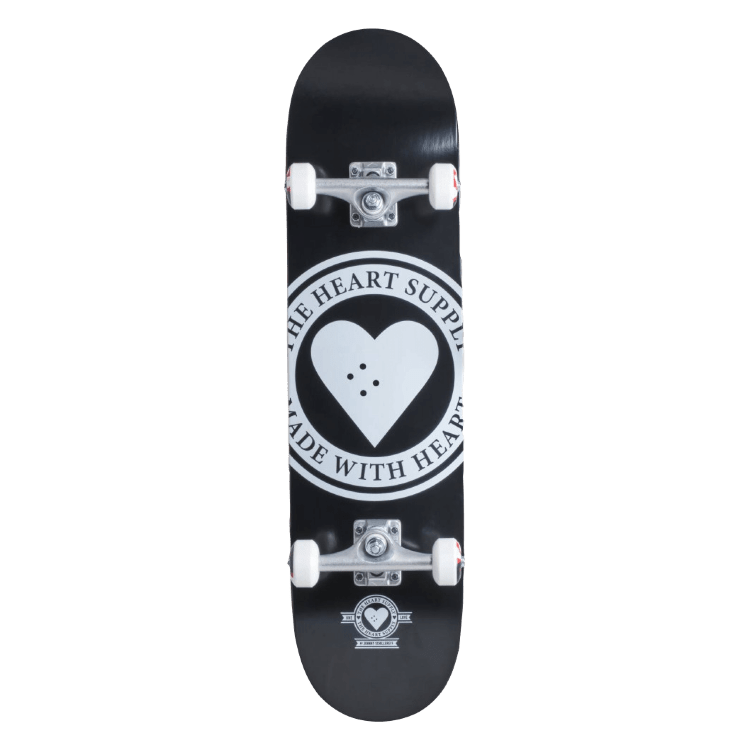 Скейтборд Heart Supply Logo Complete Skateboard (8", Badge Black) FRD.036712